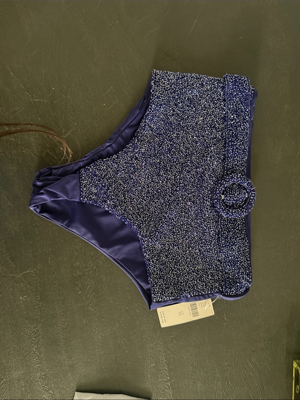 Oceanus XS Women’s Shorts in Navy with Decorative Belt nwt
